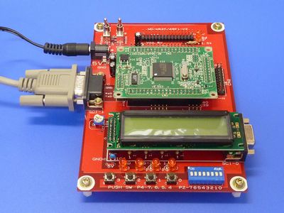 H8 3052Fマイコンボード+テスト基板7枚セットPCパーツ